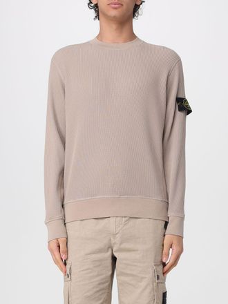 Stone Island Felpa a girocollo in cotone con logo Stone Island