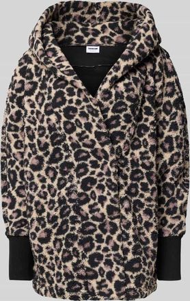 Noisy May Regular Fit Mantel aus Kunstfell Modell Cuddle in Mittelbraun, Größe XS