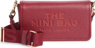 Marc Jacobs The Mini Leather Crossbody Bag in Cherry at Nordstrom