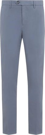 Canali Pantaloni Chino Classici - - Trousers - Uomo - Blu - XL