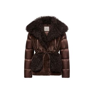 Moncler Moncler Immersif 2-in-1 Short Down Jacket, Women, Brown, Size: 0