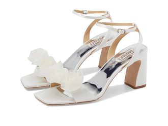Badgley Mischka Carli Womens Sandals Soft White : 8.5 M, Leather