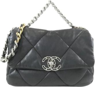 Chanel Pre-owned Vintage Schoudertas - Dames - Vintage Schoudertas - Zwart - ONE Size - Leer - Vintage