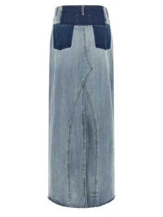 Maison Margiela Deconstructed Denim Skirt - Blue
