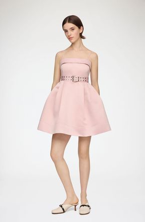 Ganni Dress in Pink Satin - Size 34 Potpourri