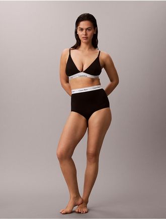 Calvin Klein Womens Icon Cotton Modal Shapewear Boyleg Brief - Black - XS
