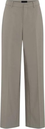 C.Ro Wijde pijpen broek - Dames - Wijde Broeken - Beige - 2XL - Broeken