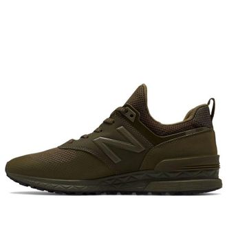 New Balance NB 574 Sport Sports Casual Shoes Olive Green MS574SCJ