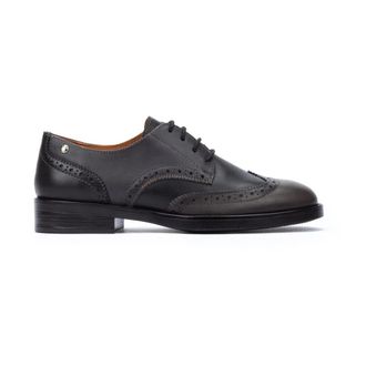 Pikolinos Grijze veterschoen voor dames - Dames - Veterschoenen - Grijs - 39 EU - Leer - Schoenen