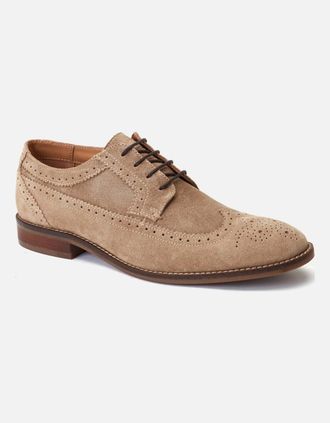 base Mens Twain Mens Brogues - Cream - Size: 11