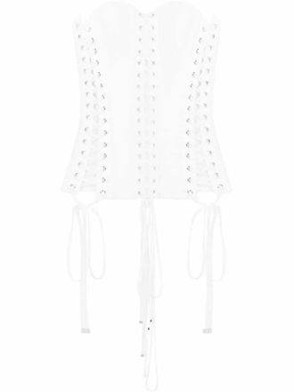 Dolce & Gabbana Top Bustier in Gabardine di Dolce & Gabbana