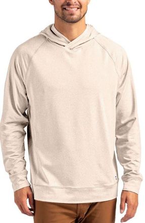 Cutter & Buck Adapt Heather Hooded Pullover in Wheat Heather at Nordstrom, Size Xxx-Large