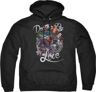 Gildan Batman Death By Love Adult Pull Over Hoodie / Hooded Sweatshirt