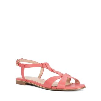 Dune London Ladies LYLAR T-Bar Plaited Sandals Size UK 3 Casual Sandals