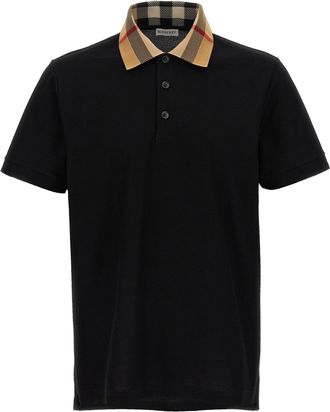 Burberry Cody Polo Nero-Uomo