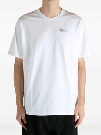 Givenchy Logo-Embroidered Cotton T-shirt - White