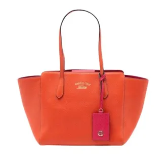 Gucci Pre-owned Tote Bags, female, Orange, Size: ONE SIZE Pre-owned The Swing