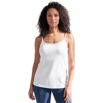 Roaman's Plus Size Cami With Built-In Bra And Adjustable Straps in White at Nordstrom, Size Medium