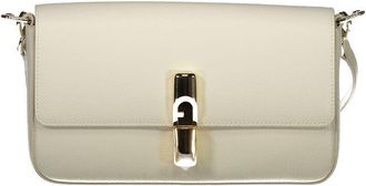 Furla Bianco Leather Women Womens Handbag