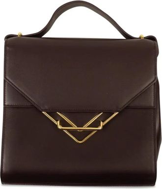 Bottega Veneta The Clip Shoulder Bag - Dames - Handtassen - Bruin - ONE Size - Leer - Tassen