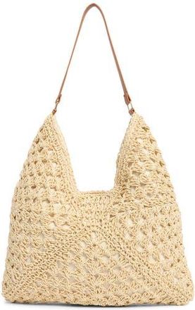 Dolce Vita Bloom Straw Shoulder Bag in Natural at Nordstrom Rack