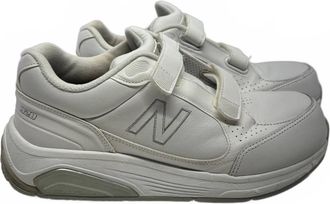 New Balance Womens Walking Marche Shoes In Velcro/white