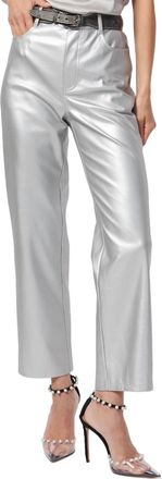 Cami NYC Hanie Vegan Leather Pant In Silver