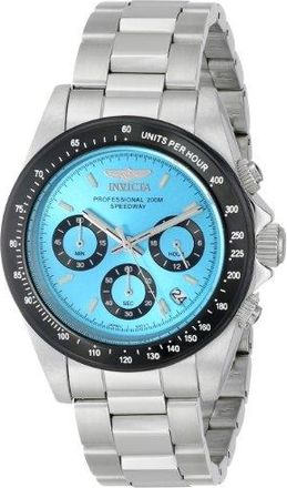 Invicta Speedway Chronograph Turquoise Dial Stainless Steel Mens Watch 15589