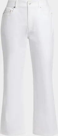 Cinq &agrave; Sept Stevie Lace Cropped Flare Jeans