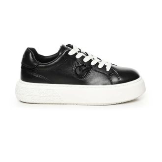 スニーカー PINKO Woman Sneakers Black SS0085T029 Z99 Ariel lace-up sneakers with rhinestones