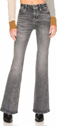 Frame Denim Le One Mid-Rise Denim Flare Jeans In Black