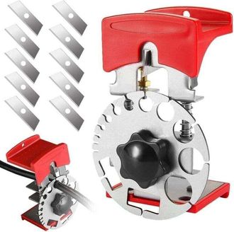 OEM Spellafili Manuale Portatile Con Profondit&agrave; Regolabile E 10 Lame Per Cavi In Rame Ed Elettrici