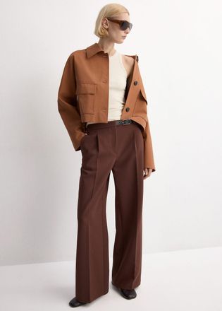 Mango Top bordi borchie bianco sporco - Donna - XS - MANGO