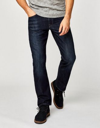 Mavi Matt Relaxed Straight Leg Jean In Deep Stanford