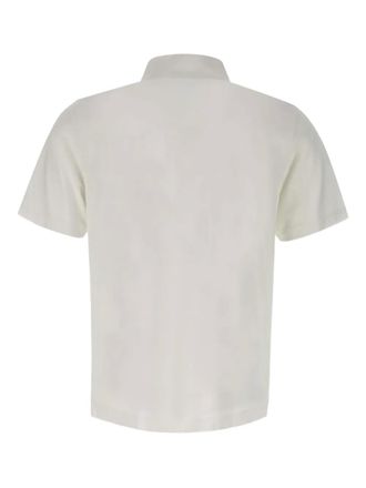 Diktat short-sleeve button polo shirt - men - Cotton/Nylon - L - White