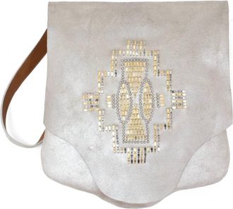 Calleen Cordero Womens Scara Tribeca Messenger Bag In Pearl