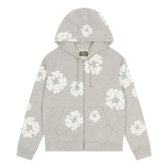 Denim Tears Cotton Wreath Zip Hoodie Grey SS25TZH11412037