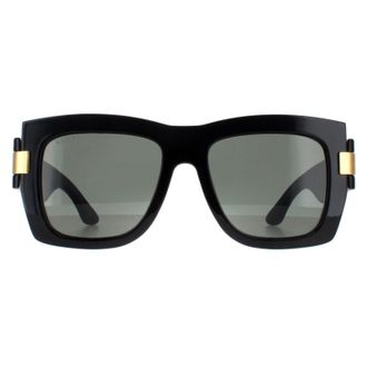 Gucci Square Womens Black with Gold Grey GG1688S - One Size