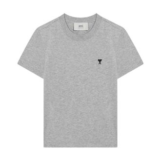 Ami Tops, Heren, Grijs, M, Katoen, Katoenen T-shirts en Polos