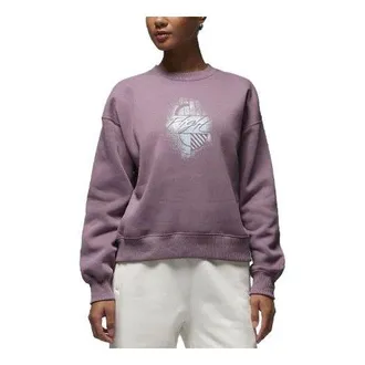 Nike Jordan (WMNS) Air Jordan Brooklyn Fleece Graphic Hoodie Mauve FD7154-508