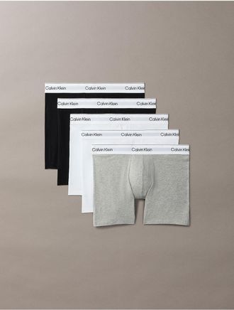 Calvin Klein Mens Icon Cotton Stretch 5-Pack Boxer Brief - Multi - XL