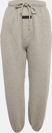 Fear of God Essentials Fear Of God Grey Cotton Knit Fleece Lined Sweatpants