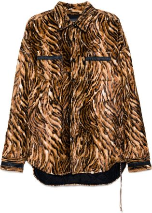 MASTERMIND WORLD leopard jacket - men - Rayon/Silk - L - Brown