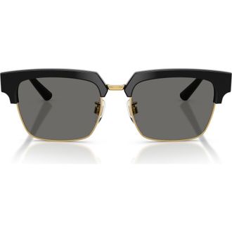 Dolce & Gabbana 54mm Square Sunglasses in Black /Grey at Nordstrom