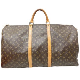 Louis Vuitton Brown Monogram Canvas Boston Bag (Pre-Owned)