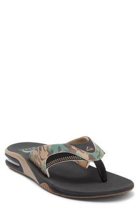 Reef Fanning Flip Flop in Black/Camo at Nordstrom Rack, Size 10