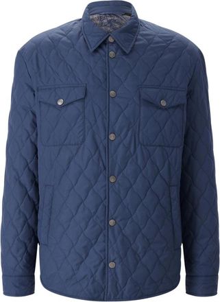 Etro Licht Gewatteerd Jasje - Heren - Zomerjassen - Blauw - M - Jassen
