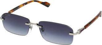 Gucci Gg1221S Zonnebril - unisex - Accessoires - Grijs - Maat: 56 MM