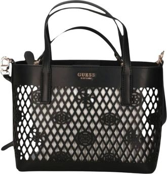 Guess Tote Bags, female, Black, Size: ONE SIZE Handbag
