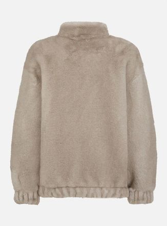 Nooki Design Womens Aubrey Faux Fur Jacket In Grey - Size: 10/8
